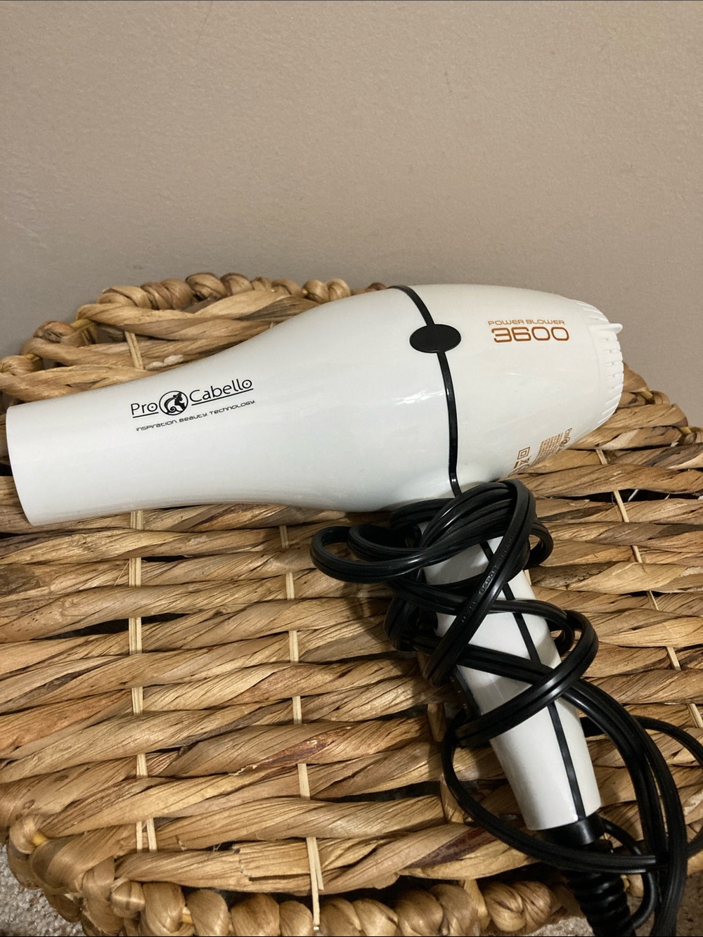 Hot-Shot Tools Gold & Black Travel Hair Dryer - Black Handle